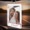 Personalized Photo Acrylic Car Ornament – Anniversary Gift For Couple - Drive Safe, See You Soon