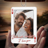 Personalized Photo Acrylic Car Ornament – Anniversary Gift For Couple - Drive Safe, See You Soon