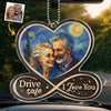 Personalized Photo Acrylic Car Ornament – Anniversary Gift For Couple - You're Worth The Wait