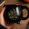 Personalized Cauldron Coffee Mug - Halloween Witchy Gift For Sister, Bestie, Best Friend - Born To Bewitch