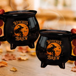 Custom Name Witch Halloween Gifts - Personalized Cauldron Coffee Mug
