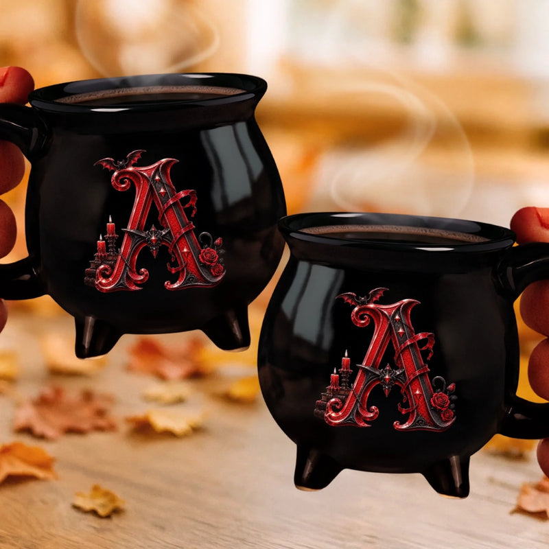 Personalized Cauldron Coffee Mug - Halloween Witchy Gift For Sister, Bestie, Best Friend - Witchy Season Starts Here