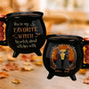 Personalized Cauldron Coffee Mug - Halloween Witchy Gift For Sister, Bestie, Best Friend - Broommates For Life