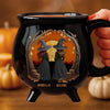Personalized Cauldron Coffee Mug - Halloween Witchy Gift For Sister, Bestie, Best Friend - Broommates For Life