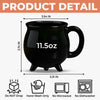 Personalized Cauldron Coffee Mug - Halloween Witchy Gift For Sister, Bestie, Best Friend - Broommates For Life