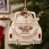 Personalized Wood Ornament – Christmas, Anniversary Gift For Couple – First Christmas, Forever Love