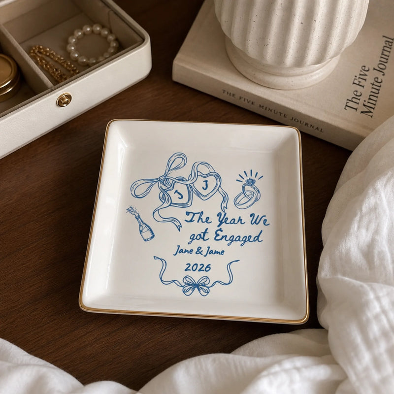 Personalized Jewelry Dish – Anniversary Gift For Couple – Built On Small Moments