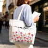 Personalized Corduroy Tote Bag – Birthday Gift For Women, Family, Friend – Sunshine Is My Vibe