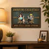 Personalized Home Decor Metal Sign - Anniversary Gift For Couple - Love Has No Rules