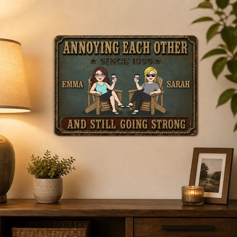 Personalized Home Decor Metal Sign - Anniversary Gift For Couple - Love Has No Rules