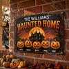 Personalized Home Decor Metal Sign – Halloween Gift For Family – Making Memories One Scare Away