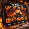 Personalized Home Decor Metal Sign – Halloween Gift For Family – Making Memories One Scare Away
