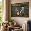 Personalized Home Decor Metal Sign - Anniversary Gift For Couple, Pet Lovers - Snuggles And Soulmates