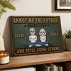 Personalized Home Decor Metal Sign - Anniversary Gift For Couple - Proudly Together