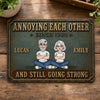 Personalized Home Decor Metal Sign - Anniversary Gift For Couple - Proudly Together