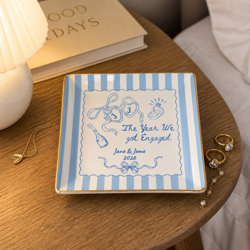 Personalized Jewelry Dish – Anniversary Gift For Couple – A Lifetime Of Love
