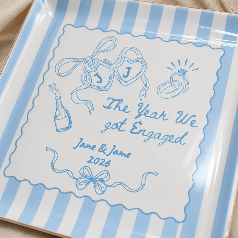 Personalized Jewelry Dish – Anniversary Gift For Couple – A Lifetime Of Love