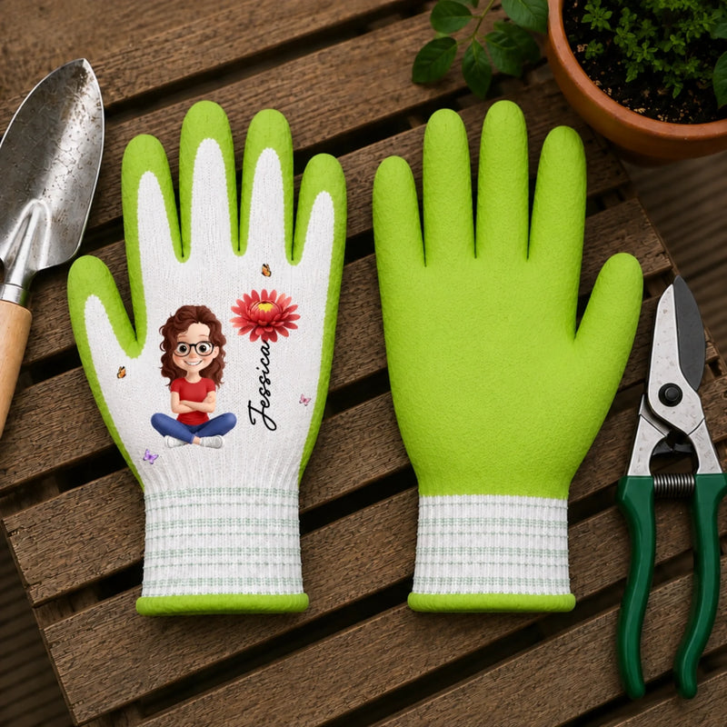 Personalized Coated Grip Gardening Gloves – Gifts For Gardeners – Grow in Your Style