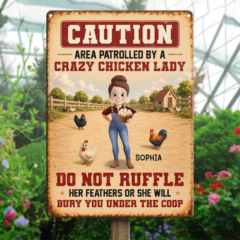 Personalized Metal Sign – Gift For Garden Lovers, Farmers – Area Patrolled By That Guy