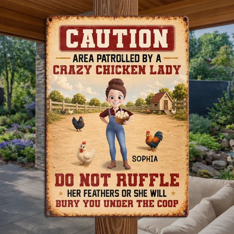 Personalized Metal Sign – Gift For Garden Lovers, Farmers – Area Patrolled By That Guy