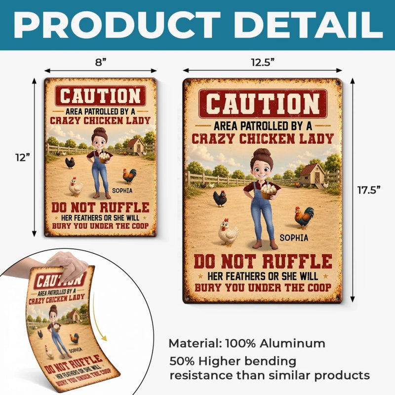 Personalized Metal Sign – Gift For Garden Lovers, Farmers – Area Patrolled By That Guy