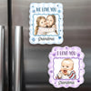 Personalized Photo Acrylic Fridge Magnet - Gift For Grandma, Grandpa - Little Bundle of Joy