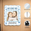 Personalized Photo Acrylic Fridge Magnet - Gift For Grandma, Grandpa - Little Bundle of Joy