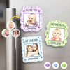 Personalized Photo Acrylic Fridge Magnet - Gift For Grandma, Grandpa - Little Bundle of Joy