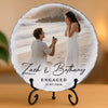 Personalized Photo Round Shaped Stone With Stand - Anniversary, Wedding Gift For Couple - You Ruined Me
