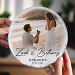 Personalized Photo Round Shaped Stone With Stand - Anniversary, Wedding Gift For Couple - You Ruined Me