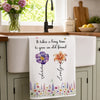 Personalized Kitchen Towel – Gift For Sister, Bestie, Best Friend – Friendship Never Gets Old