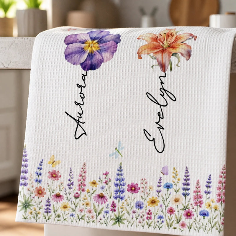 Personalized Kitchen Towel – Gift For Sister, Bestie, Best Friend – Friendship Never Gets Old