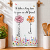 Personalized Kitchen Towel – Gift For Sister, Bestie, Best Friend – Forever Friends, Forever Young