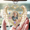 Personalized Photo Acrylic Car Ornament - Sympathy Gift For Family - I’ll Hold You In My Heart