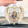 Personalized Photo Acrylic Car Ornament - Sympathy Gift For Family - I’ll Hold You In My Heart