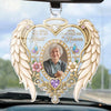 Personalized Photo Acrylic Car Ornament - Sympathy Gift For Family - I’ll Hold You In My Heart
