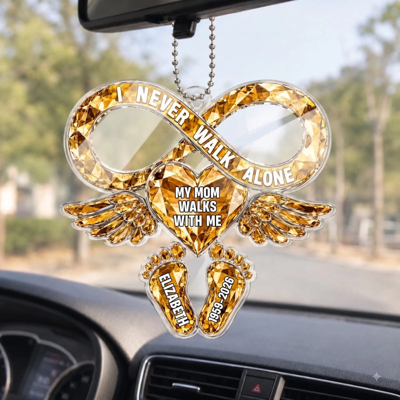 Personalized Acrylic Car Ornament - Sympathy Gift For Family - Your Love Guides Me