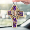 Personalized Photo Acrylic Car Ornament - Sympathy Gift For Family - I Have You In My Heart