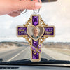 Personalized Photo Acrylic Car Ornament - Sympathy Gift For Family - I Have You In My Heart