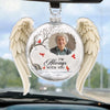 Personalized Photo Acrylic Car Ornament - Sympathy Gift For Family - I'm Always With You