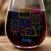 Personalized Wine Glass – Mahjong Gifts, Gifts For Mahjong Player – One More Game