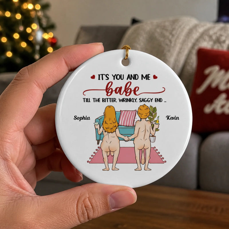 Personalized Ceramic Ornament – Christmas, Anniversary Gift For Couple – It's You And Me