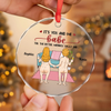 Personalized Glass Ornament – Christmas, Anniversary Gift For Couple – It's You And Me