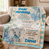 Personalized Blanket - Baby Shower Gift For New Parents - I'm So Lucky To Have You