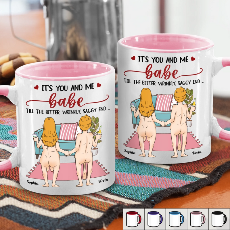 Personalized Accent Mug – Anniversary Gift For Couple – It's You And Me