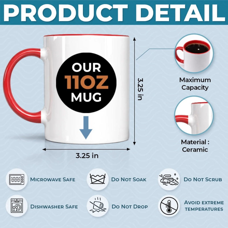 Personalized Accent Mug – Anniversary Gift For Couple – It's You And Me
