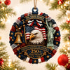 Personalized Wooden Ornament – America 250th Anniversary, Christmas Gift For Family – Land Of The Free