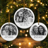 Personalized Photo Ceramic Ornament - Christmas Gift For Sister, Bestie, Best Friend - My Unpaid Therapist