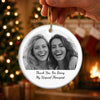 Personalized Photo Ceramic Ornament - Christmas Gift For Sister, Bestie, Best Friend - My Unpaid Therapist
