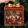 Personalized Acrylic Ornament – Christmas Gift For Sister, Bestie, Best Friend – Friendship Is the Real Treasure